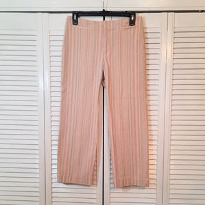 Dockers blush striped crop pants sz 6 *A